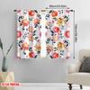 2 Stück, 2D-Flachdruck Kreative Vorhänge Florale Glückseligkeit Vielseitiges Polyester (ohne Stange) Vielseitig Alles Perfekt für Zimmer, Küche,