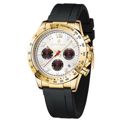 AKNIGHT Watch Fashionable Popular Quartz Soft Silicone Strap Chronograph Easy To See Luminous Analog Arm Clock Waterproof Date Watch for Men Japanese