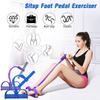 Pedal Resistance Band 4 Tube Resistance Band Bodybuilding Up Latex Ankle Expander Exercise Fitness Equipment Puller Sit