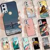 Surfboard Surfing Surf Girl For Realme GT 6T 5 6 GT 7 Pro C67 C75 C61 C55 C53 C51 C21Y C25S 10 11 12 13 14 Pro Plus Case