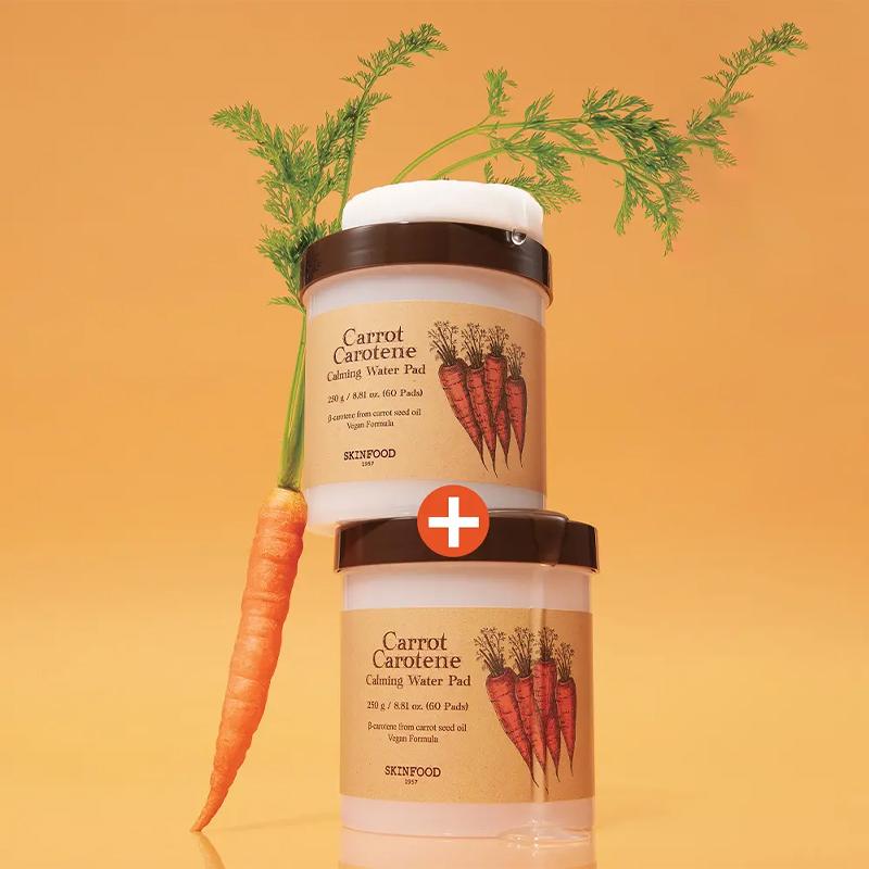 Skinfood Karotten-Karotin Beruhigendes Wasser-Pad Doppelpack 60 Stück + 60 Stück