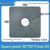 Black Carbon Steel Square Gasket with Hole