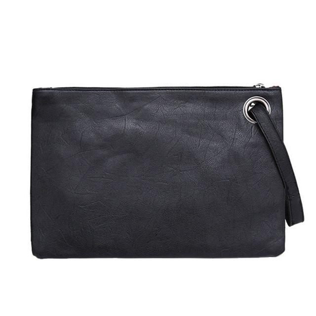 Solid Women Clutch Bag Leather EnvelopeEvening Handbag