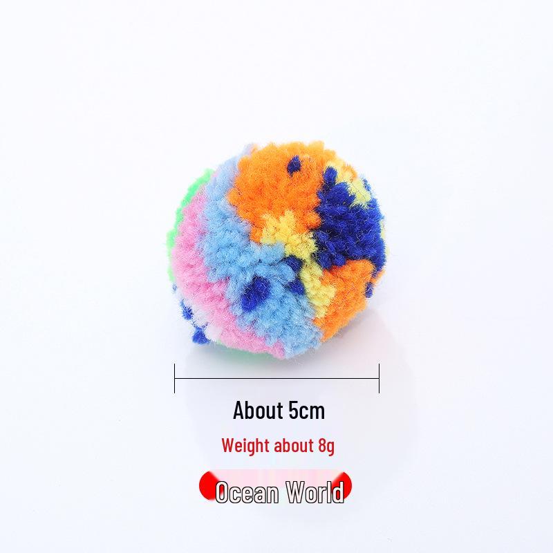 Colorful Plush Bite-Resistant Cat Toys - Interactive Self-Play Boredom Relief