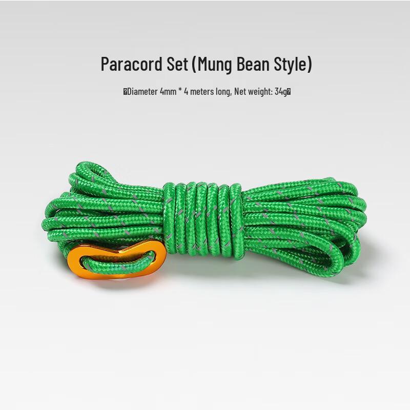 OEING 4-Meter Reflective Outdoor Tent Guy Ropes (3-Pack) 4 Meters