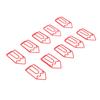100 Pcs Shaped Paper Clips Metal Cute Style Light Portable Office Clips for Document File Classification