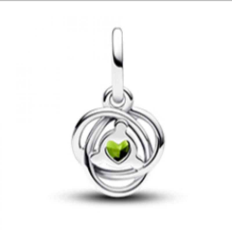 Pandora Spring Green Eternity Circle Dangle Charm 793125c08