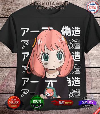 Spy X Family T-Shirt Anya Forger Yor Loid Anime Japanese Tee Shirt Manga Kawaii