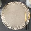 PVC Western-Style Placemat Hollow Heat Proof Mat Dining Table Cushion Coaster Placemat Hotel Restaurant Table Cloth Placemat