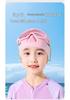 Children's Waterproof Anti-Fog Swim Goggles with Nose Piece and Earplugs - Large Frame Silicone Design