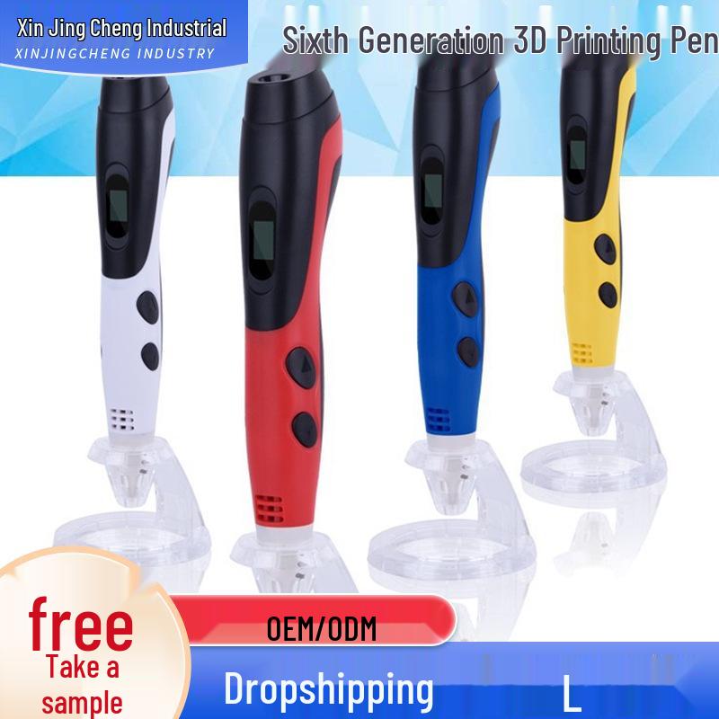

Sixth Gen High/Low Temp 3D Printing Pen - Christmas Gift Hot Seller Low Temp US Plug синій