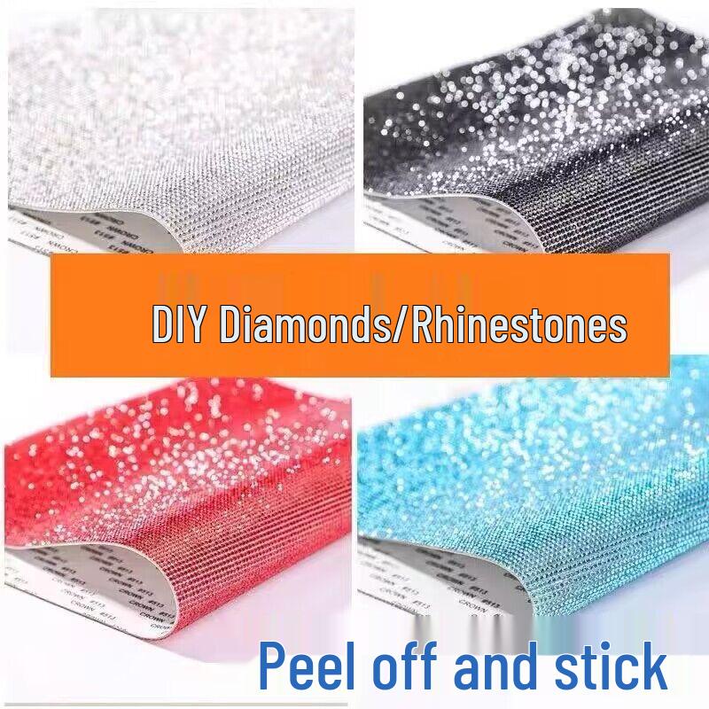 Self-Adhesive Rhinestone Glitter Stickers - Crystal DIY Accessories