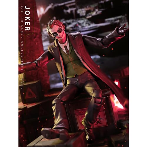HiPlay Fondjoy DC Figure The Dark Knight Joker Heath Ledger DC1006B 1/9 Scale Action Figure, Painted and Finished
