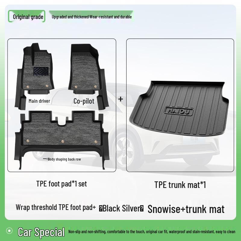 2025 BYD Seagull Dolphin TPE Full Coverage Smart Driving Floor Mats