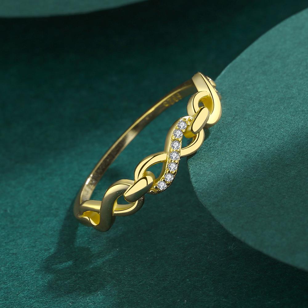 Fashion Openwork Cross Ring For Women Ekte S925 Sølv Zircon Small Diamond Crystal Party Valentines Gft smykker