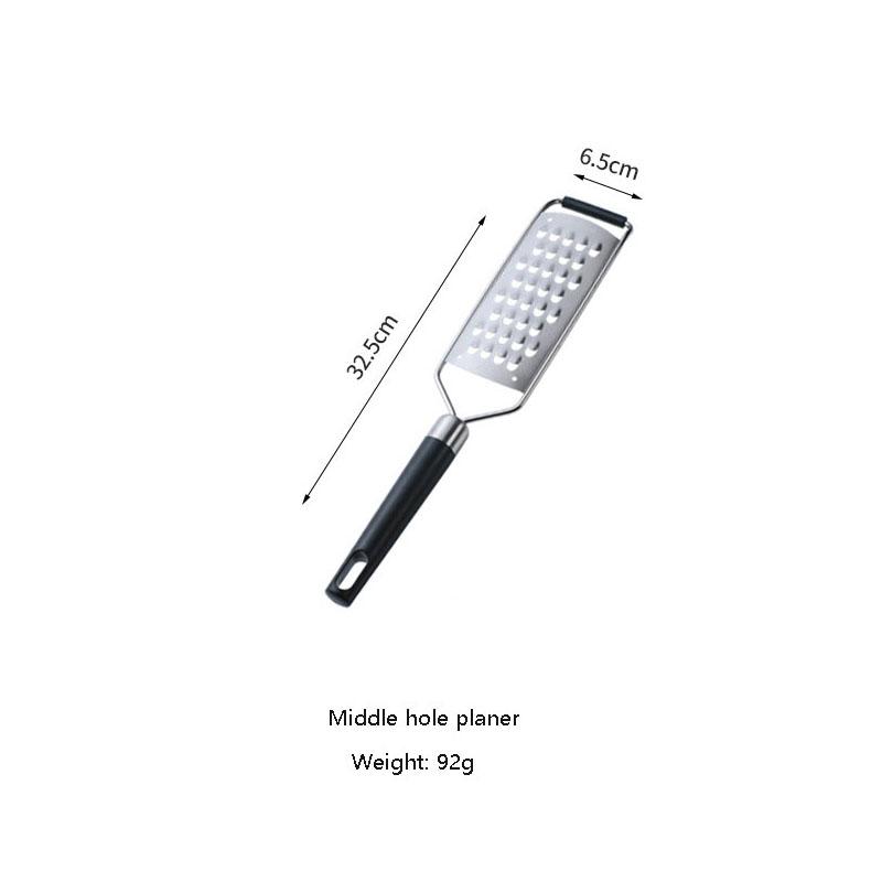 Multi-purpose Food Grater with Handle, Cheese Graters for Kitchen, Slicer for Vegetable Fruit and Chocolate, 304 Stainless Steel