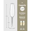 MICHLEY Unbreakable Champagne Flutes Floating Glasses Set Tritan Plastic Sparkling Wine Glass For Pool Wedding Party Barware