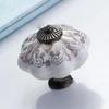 Hand-Painted Ceramic Furniture Handle 1Pcs Single Hole Smooth Cabinet Pull for Kitchen Wardrobe Drawer Home Decoration