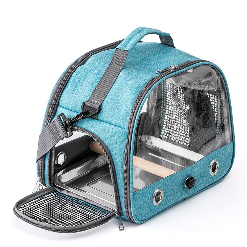 Portable Waterproof Bird & Small Pet Carrier: Foldable Bag for Hamsters, Parrots, Pigeons, Mynas, and Cockatiels.