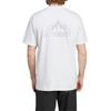 Adidas Graphic T-Shirt Printed Sports Short Sleeve Round Neck Men Tops White IZ0465