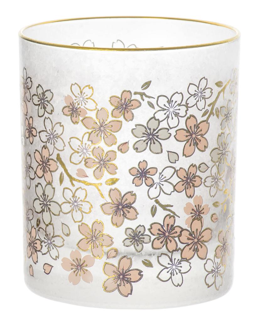ADERIA El Dorado Cherry Blossom Rocks Glass 300ml Made in Japan Presentation Box Light Shochu Gift Women Day Tableware Day Couple Men Housewarming