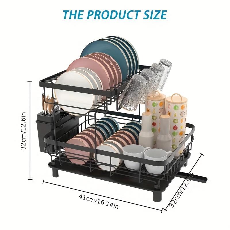 Multi-Functional Storage Rack – Dishes, Bowls, Plates, Drain Rack, Chopsticks & Spoon Box, Kitchen Rack for Organizing Bowls