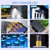 Portable Solar Clip Light Motion Sensor 40LED Solar Street Lamp Security Wall Light Adjustable Angle Power Mode Display Fence Pa