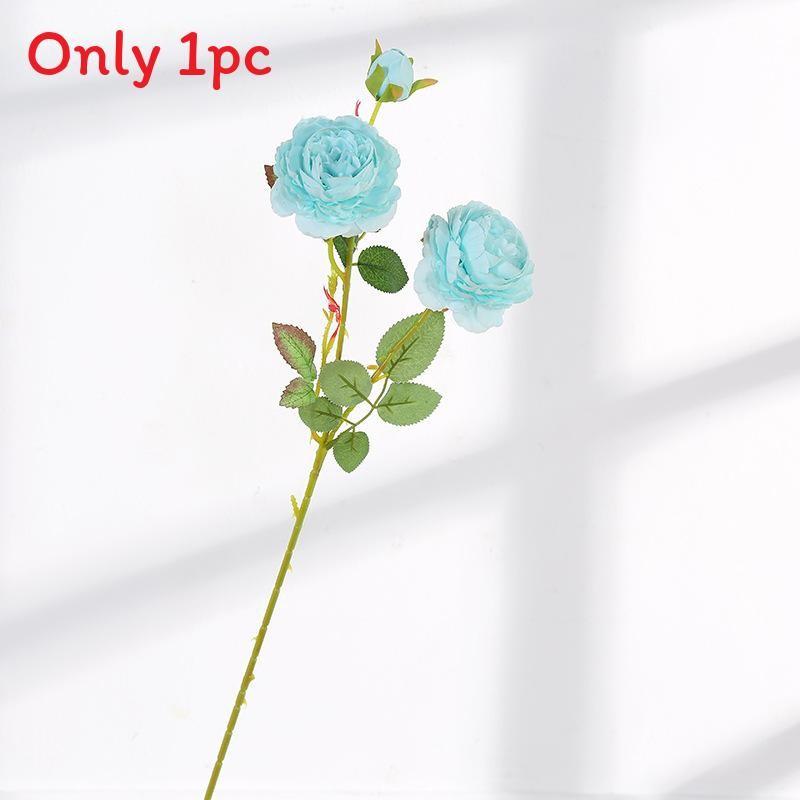 Style Artificial European Peony Rose Silk Flower For Props Wedding