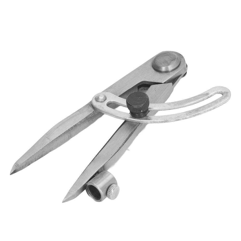 Adjustable Width Locking Wing Divider Carbon Steel Metal Scribe Tool Compass Scriber Metalworking