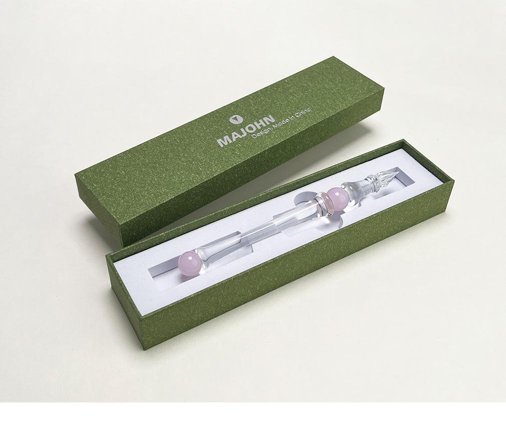 MajoJohn Crystal Glass Dip Pen Set – For Enthusiasts, Planning, Drawing & DIY Projects