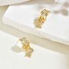 Sparkling Star Charming Earrings Crystal Drop Dangle Earrings Women's Evening Events & Year-Round Wear Chic Jewelry