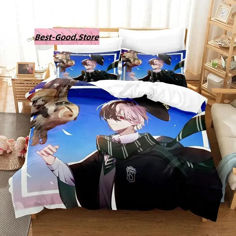 3D Print Cartoon Bed Sheet Set Ranboo Printed Bedding Duvet Cover Set Soft And Comfortable Perfect Children Room Decoration