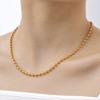 Fashion Accessories Stainless Steel Bead Chain Necklace 18K Gold Vacuum Plating 2102