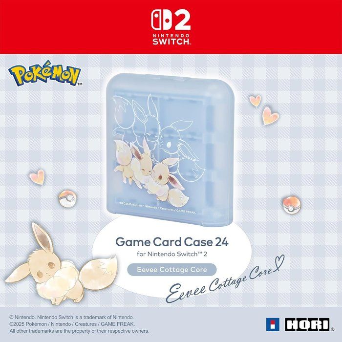 Boîtier de rangement 24 jeux - Nintendo Switch 2 - Hori - Motif Pokémon Évoli