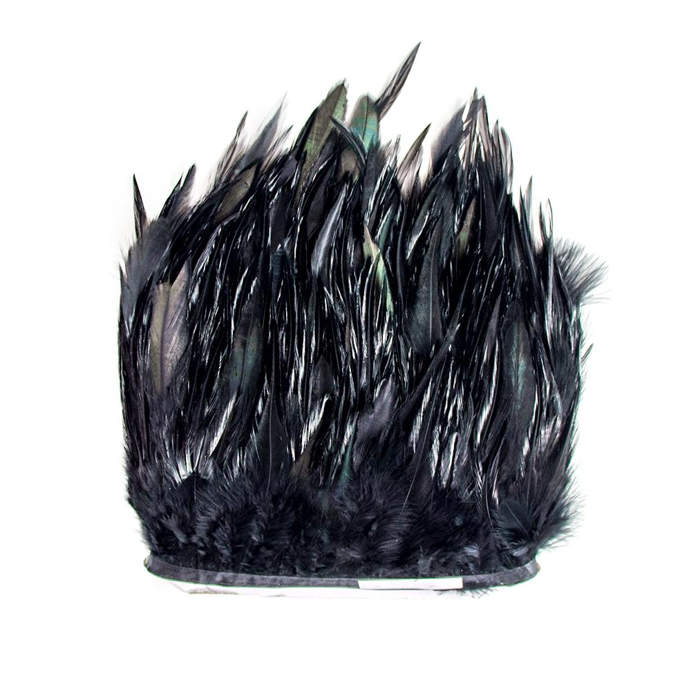 Feather1Meter Saddle Pheasant Feathers Fringe Trim for Crafts Dress Decoration Free Natural Rooster Feather Multicolor Chicken Plumes