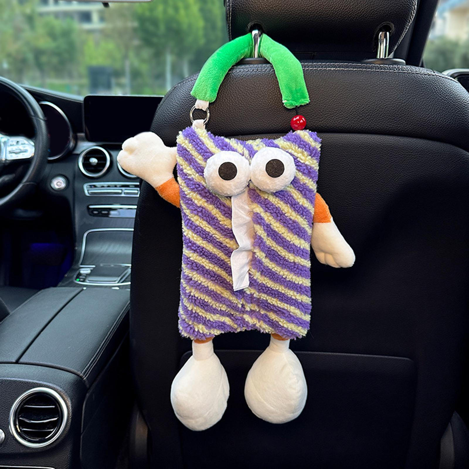 

Мультяшный автомобильный держатель для салфеток контейнер креативная коробка для хранения бумаги фиолетовый