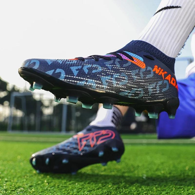 High-quality Professional Soccer Shoes Men Women Fashion Black Golden Football Training Shoes Men Futsal Sneakers Zapatos Futbol