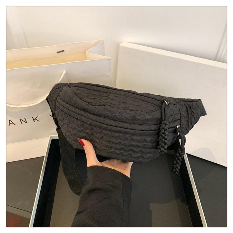 Light and Cute Soft Girl Crossbody Fanny Pack, Fresh and Simple Versatile Small Bag, Female and Girl Breast Bag