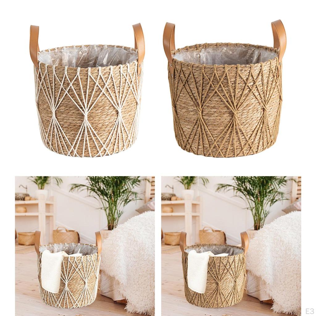 Elegant Woven Plant Holder for Stylish Indoor And Outdoor Greenery Display
