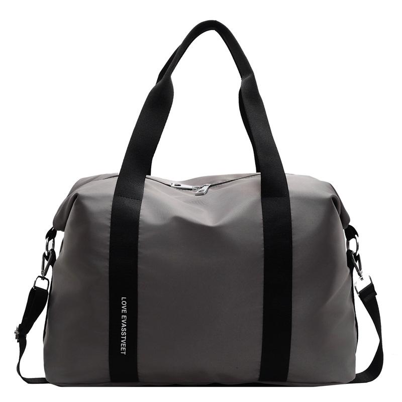 Short-distance Travel Bag Lightweight Foldable Clothes Storage Bag Handbag Large Capacity Shoulder Bag