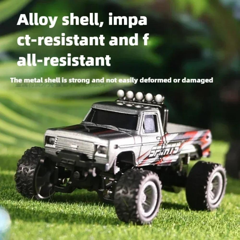 RC 1/64 Speed Mini Off-road Climbing Car Alloy Cool Appearance Light Shock Absorption Children's Toy Gift