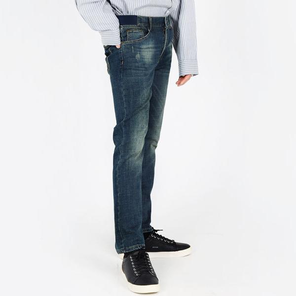 Jeans for Men Both Sides Waist Band Denim Pants Korea Fashion