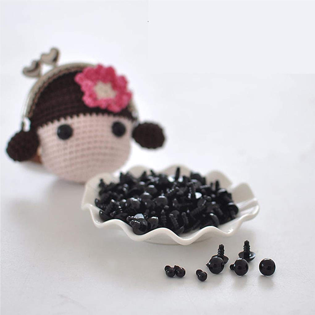 100 Pieces/Set ABS Resin Toy Doll Safety Eye Portable Replacement DIY Decorative Free Size Coated Cute Eyes Accessories