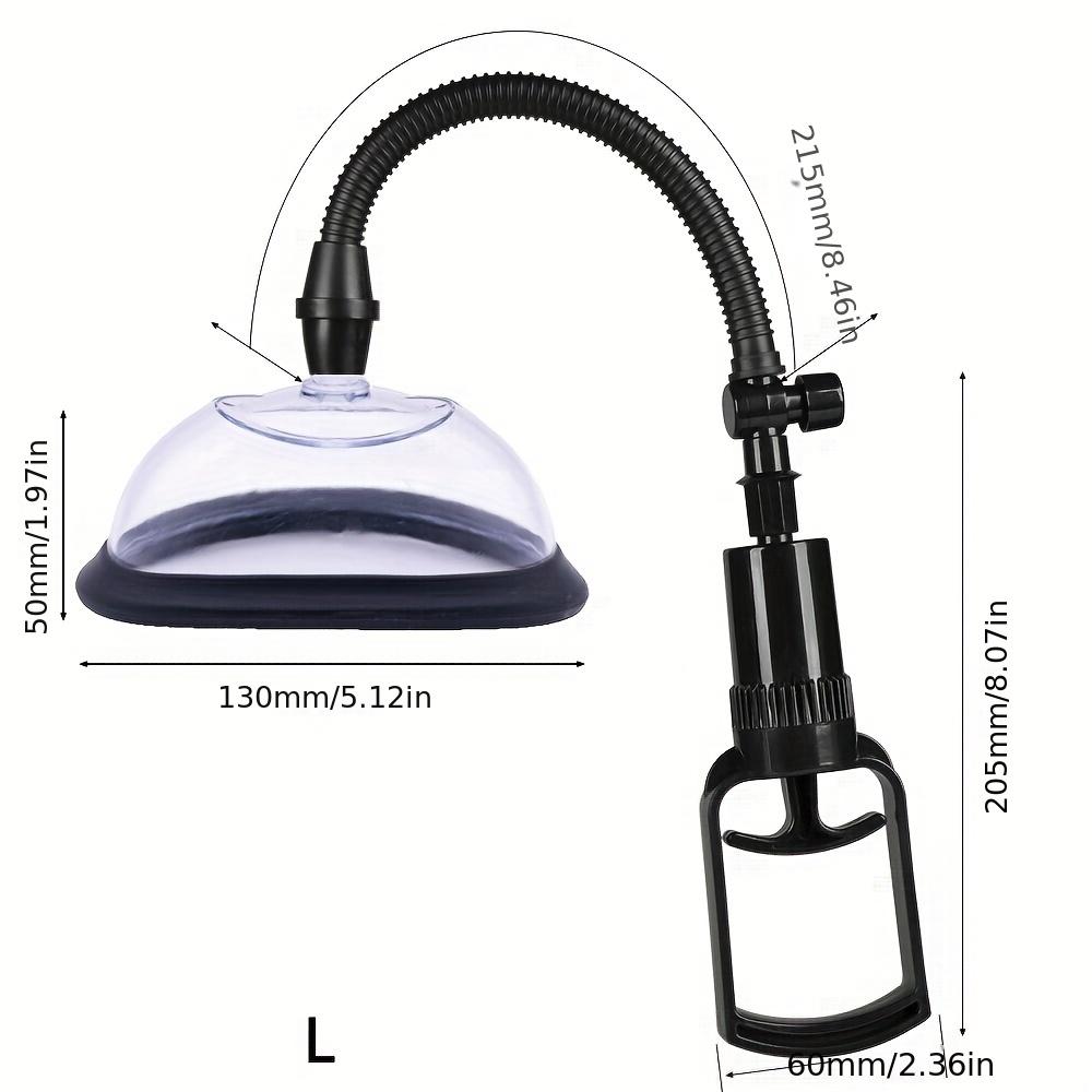 1 Set Pussy Pump (Include Two Size Cover) Non-slip And Leak-proof Latex Edge Sexual Enhancers Sex Toys For Men Women Couple Breast Pump Clitoris Stimu