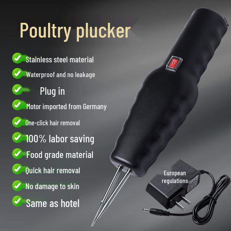 Wasserdichter Elektrischer Geflügel-Federrupfer - Handlich & Wiederaufladbar für Hühner, Enten, Gänse