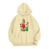 Ladies' Christmas Style Printed Hoodie With Wool And Pockets For Women