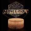 Minecraft Creeper Kinder Schreibtisch Nachttischlampe Mit 16 3D LEDs + Fernbedienung