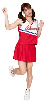 Clearstone Crossdressing MAN Cosplay Halloween Fresh Cheer MAN Unisex Red
