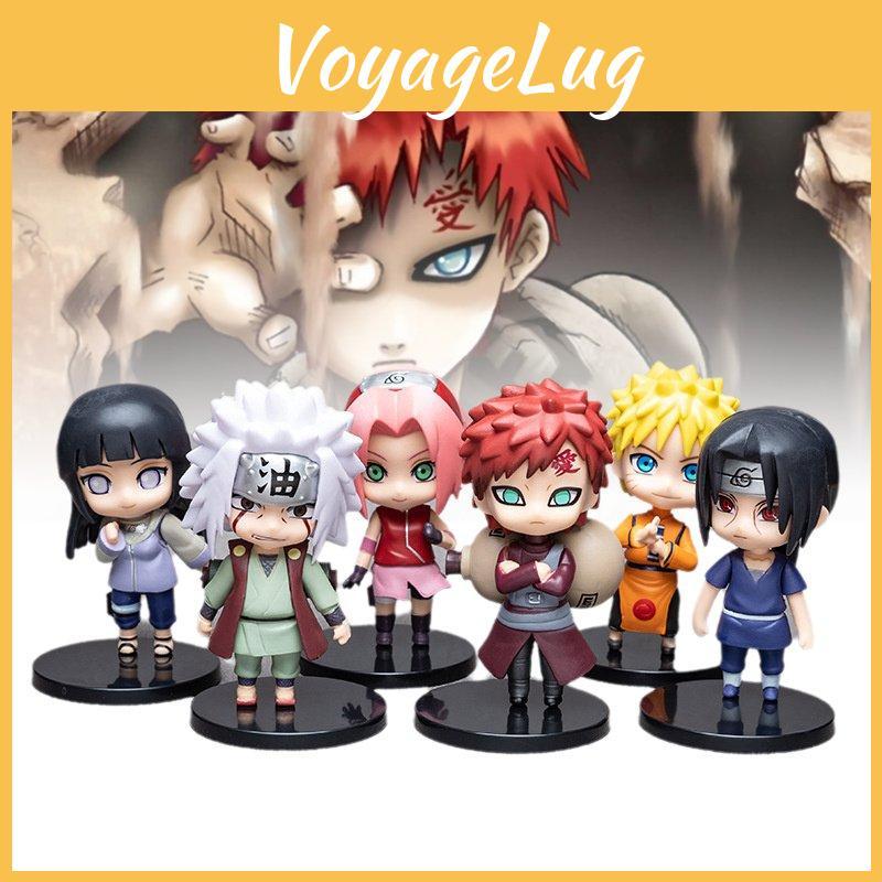 Character 6pcs Naruto Pvc Toy Model Desktop Decoration Child Gift Christmas