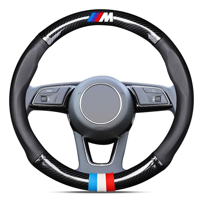 Car Steering Wheel Cover Breathable Anti Slip PU Leather Steering Cover For BMW M E34 E36 E60 E90 E46 E70 F20 F30 X5 X6 X1 M3 M5 M6 E71 F01 F02 F87